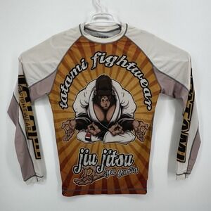 Tatami Fightwear Shirt Mens 2XL Multicolor Zen Gorilla Rash Guard Jiu Jitsu MMA